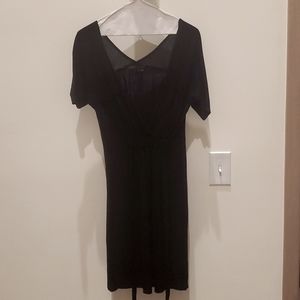 Black BCBG Maxazria deep v dress